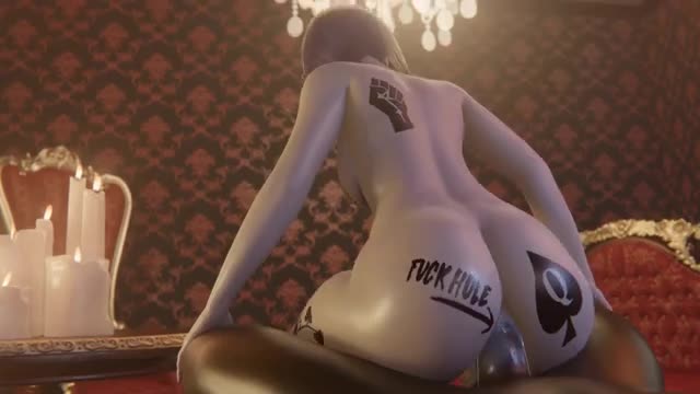 Raven reverse cowgirl [BLACKED Edit] (Cawneil)