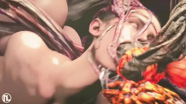 Rey Getting Destoyed by Tentacles