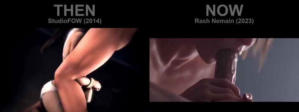 Rule34 Then vs. Now (Lara Croft)