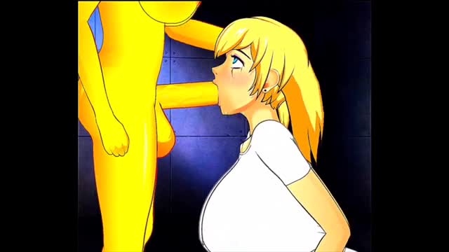 (SDT)Futa toy chica is the throat fucker