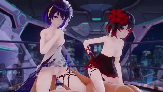 Seele and Veliona get fucked together 1 – AKT