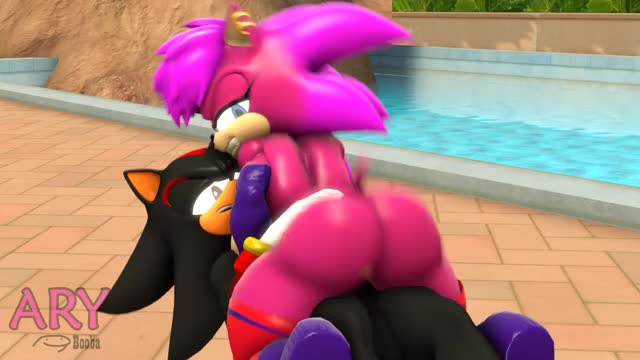 Sonia riding Shadow