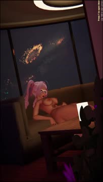 Stalker gets to hear some good noises while busty lady pleasures herself