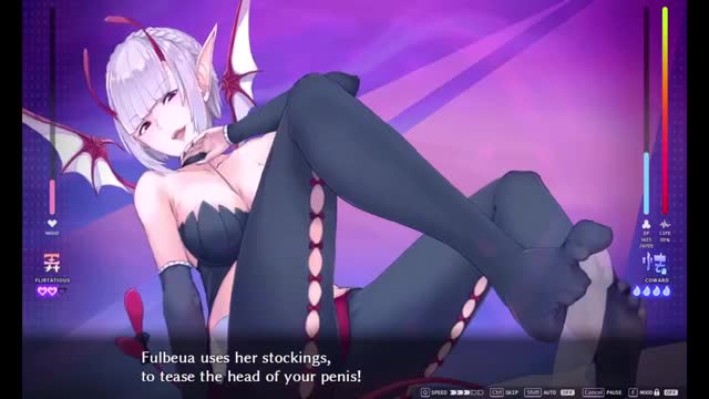 Succubus Academia Fulbeua Footjob