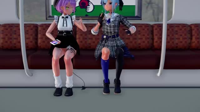 Suisei and Towa having an exchange [ishuK_MMD]