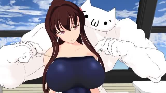 Surprise display in Yamato’s swimsuit