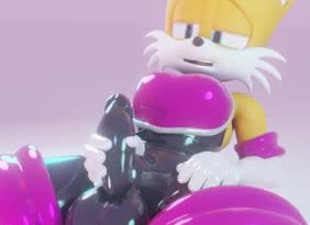 Tails Moaning in Rouge’s suit