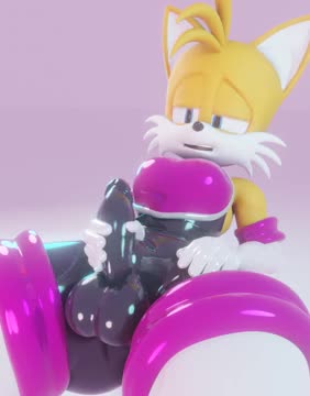 Tails Moaning in Rouge’s suit