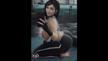 Tifa Ass Shake [Gym][X3D]