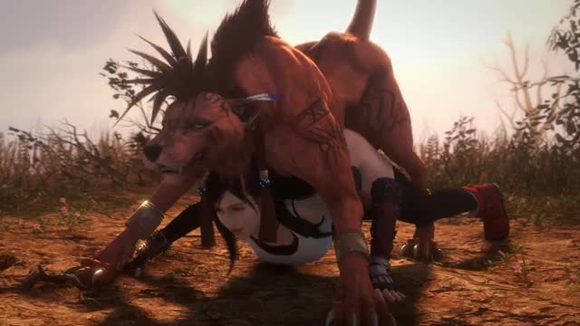 Tifa & Red Enjoying Some Playtime (noname55)