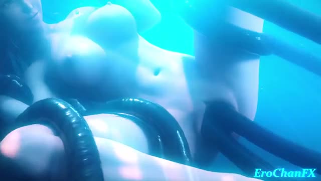 Tifa underwater tentacle hentai!