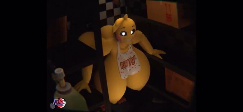 Toy Chica fucking in a closet