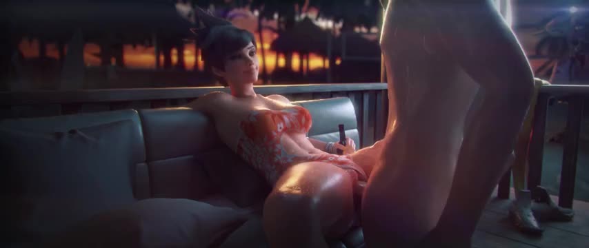 Tracer Drunk & Relaxing (Swimsuit)[VGErotica][4K]