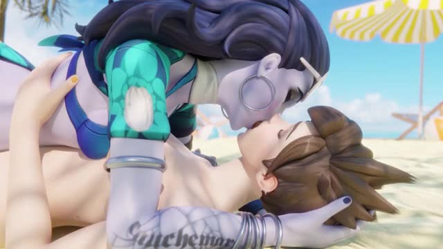 Widowmaker And Tracer Kiss [4K]