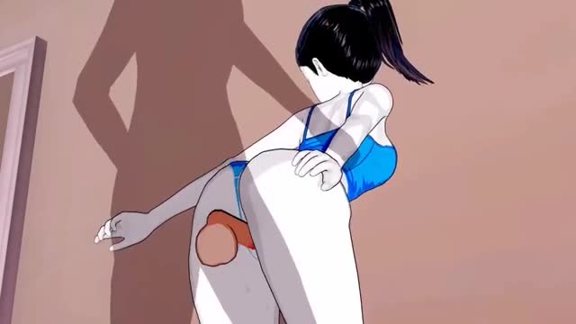 Wii Fit Trainer Fucks After Workout