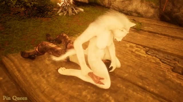 Wild Life – Poacher found a white she-wolf and decided to fuck her