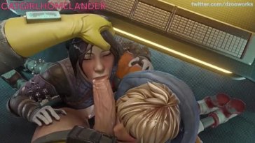 Wraith and Wattson sucks your cock~