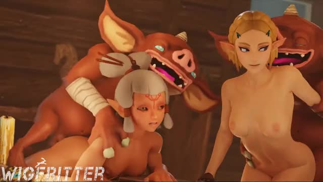 Zelda 4some with paya and 2 Bokoblins