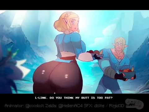 Zelda’s massive booty clapping