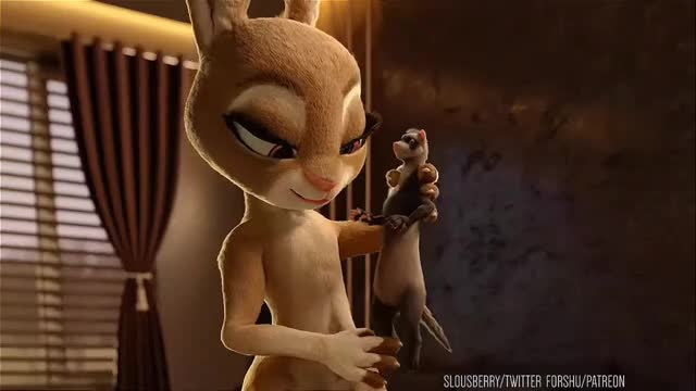 [slousberry] Judy hopps snack time.