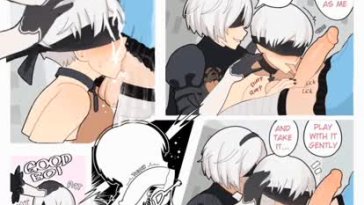 9s sucks Kaine’s cock