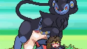A huge luxray savoring an ass
