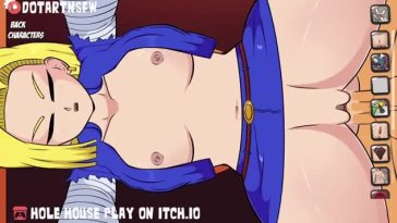 Android 18 Bent Over Doggystyle Creampie – Hole House