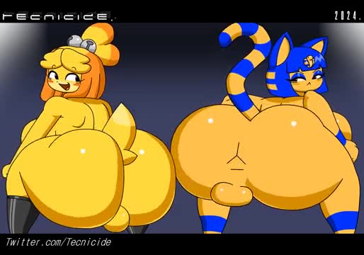 Ankha and isabelle shaking it off