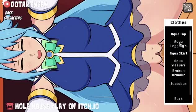Aqua Konosuba Bent Over Doggystyle Creampie – Hole House