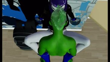 Beast Boy and Raven wall ride sex with audio