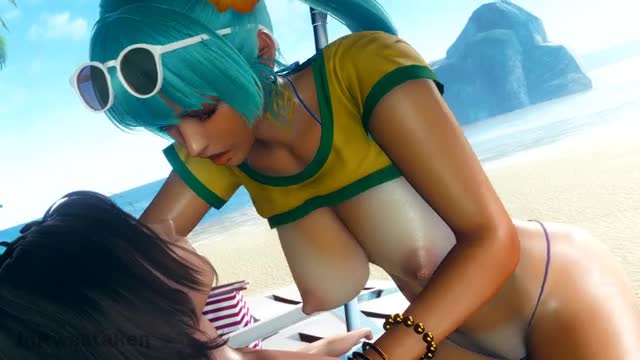 Brazilian Miku Riding on the Beach