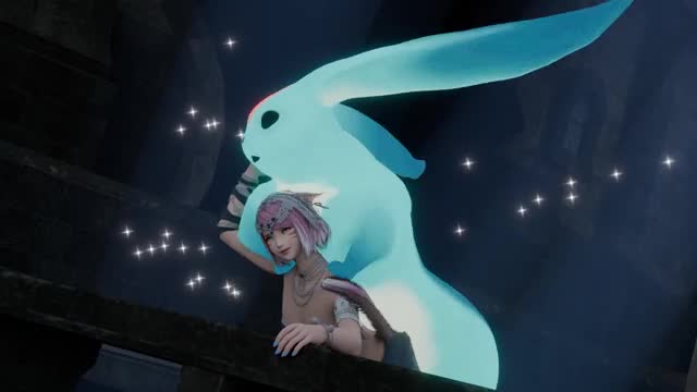 Carbuncle & Miqo’te Priestess