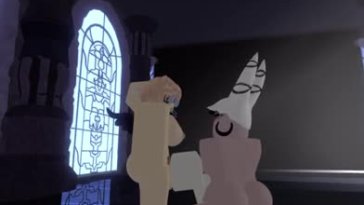 Carmilla jerks off a horny futa in roblox