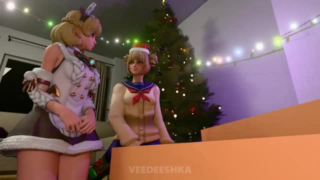 Celebrate Christmas with Mercy and Kiriko [Veedeeshka]