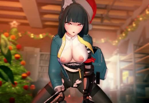 Christmas Present from Miyabi (Clothed) [DoriDoriko]