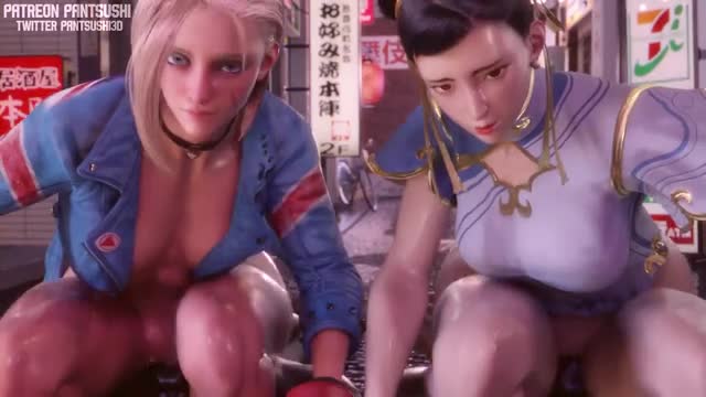 Chun-Li and Cammy Ride [BBC] (Pantsushi3d)
