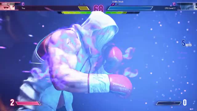 Chun Li gets used as a speedbag by Ed