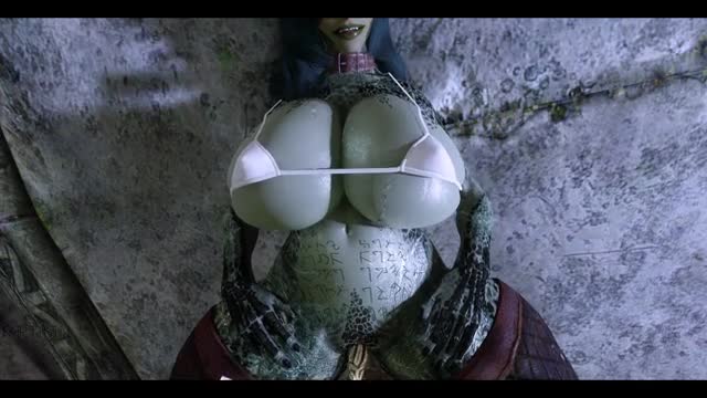 Curvy Half-Argonian Fucks Dwemer Machines
