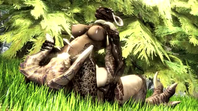 Deathclaw eats Argonian Pussy (Scrungusbungus) [The Elder Scrolls][Fallout]