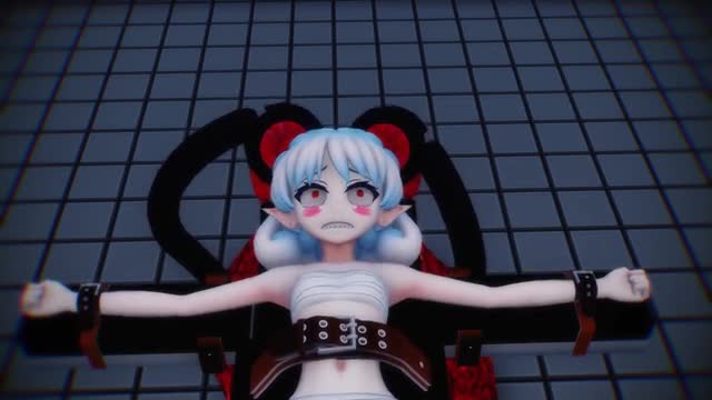 Demon Girl Tickled on the Rack