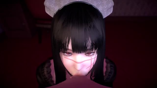 Demon maid blowjob