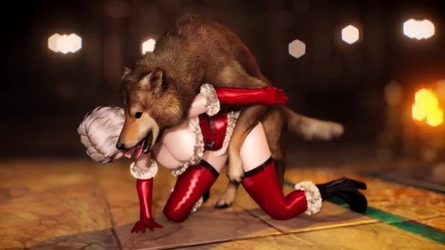 Dog Mates With A Mrs. Claus