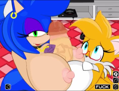 Fem Sonic and tails fucked