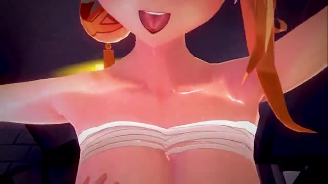 Futa Yoimiya rides Futa Lumine [Maritan]