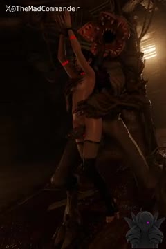 Goth Gwen being violated by demogorgon