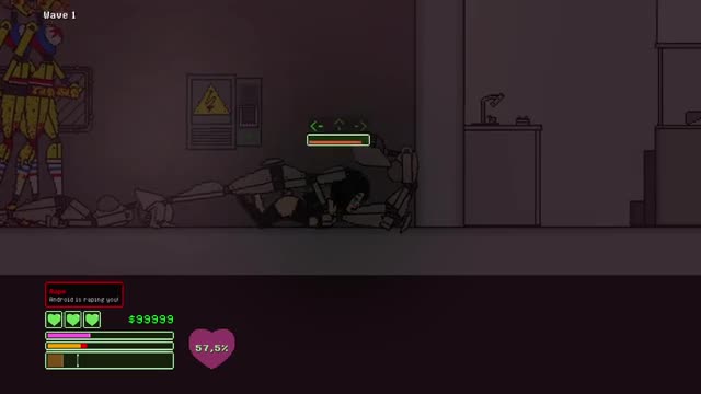 Goth girl violently sodomized by animatronics ("captive" game – edited version with