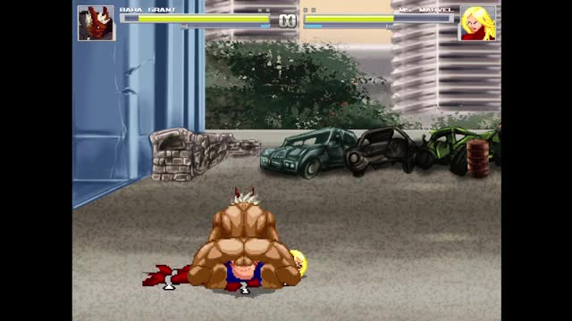 Grant brutally breaks open ms marvel’s ass