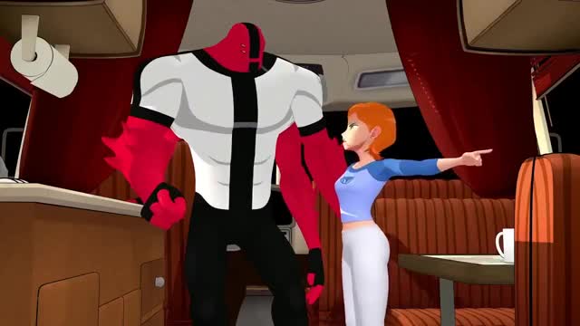 Gwen lends Four Arms an additional hand