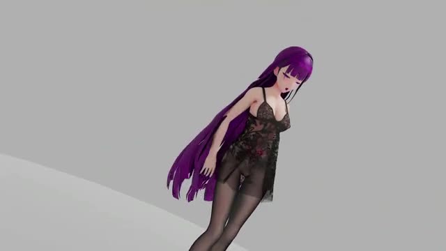 Honkai Impact Raiden Mei Strip Dancing Show Hentai R18 MMD 3D Purple Hair