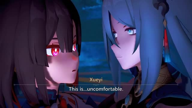 【Honkai:Star Rail】Xueyi and Hanya Kiss (No Sound) [Miruno]